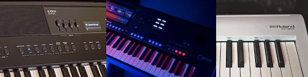 Fender Rhodes, Hohner Clavinet, and Wurlitzer EP200